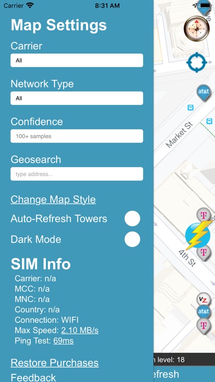 Cellular Network Signal Finder