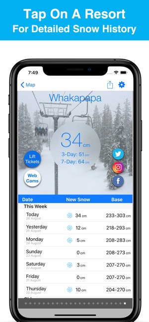 New Zealand Snow Map & Webcams(圖2)-速報App