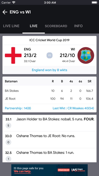 Cricket Fast Live Line