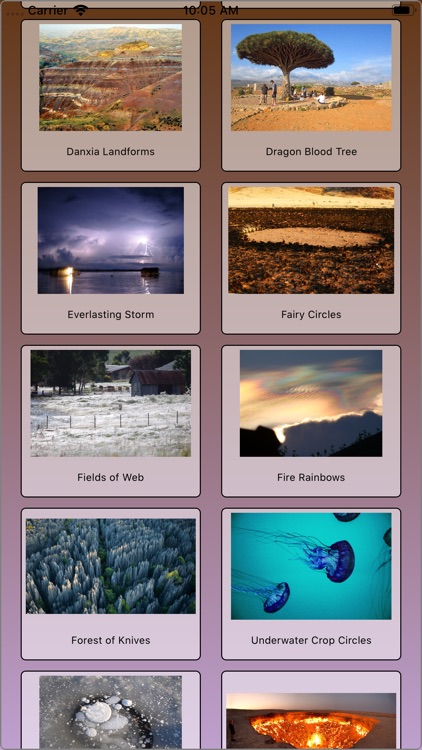 Natural phenoments list