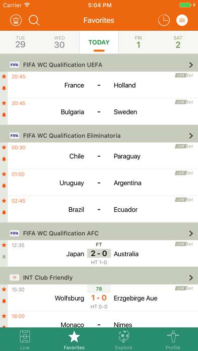 Futbol24 soccer livescore app screenshot 3