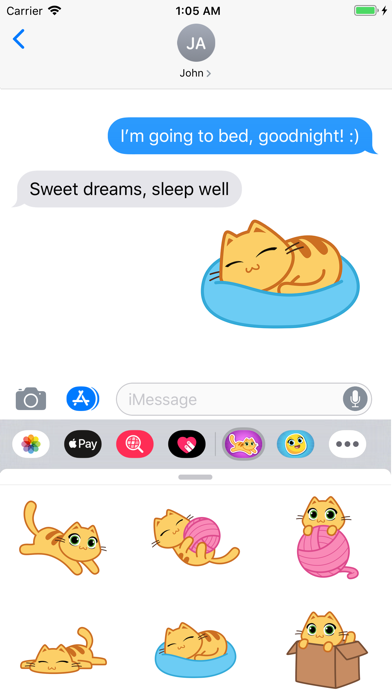 Michi Kitty- Cute Cat Stickers screenshot 3