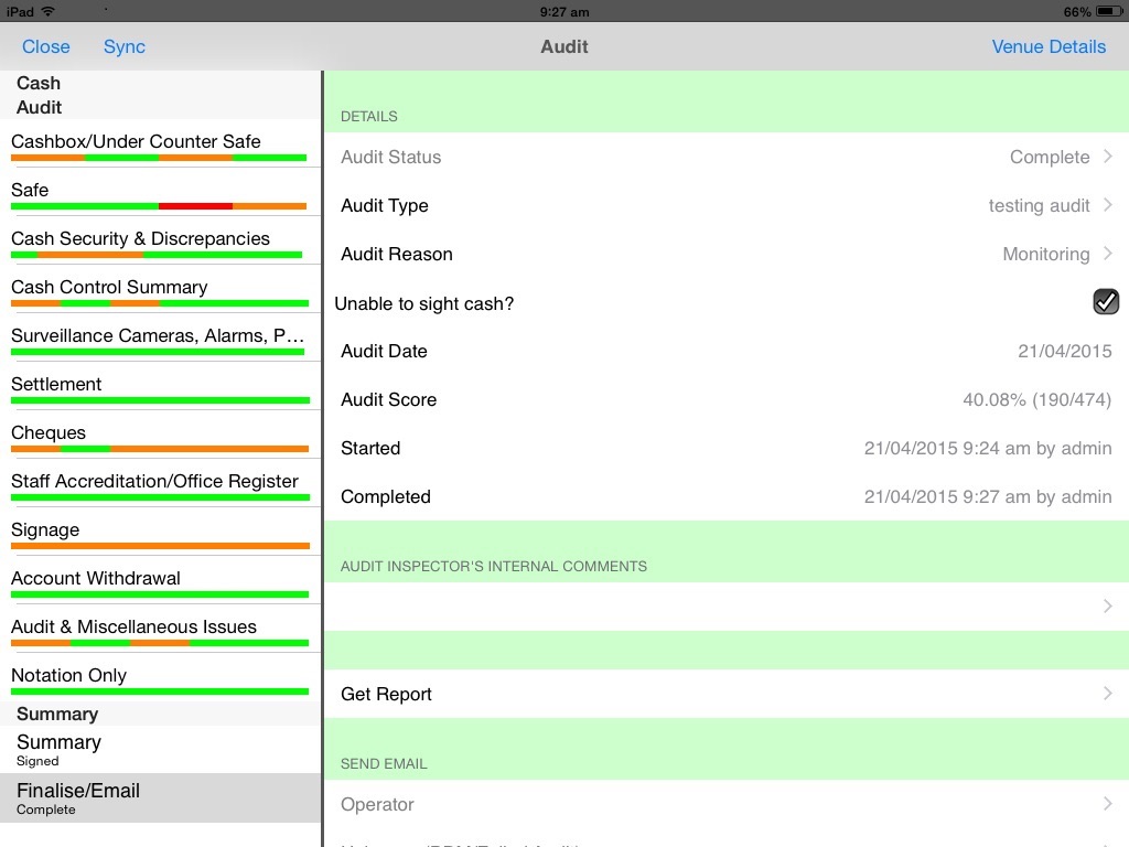 Mobile Auditor - Compliance screenshot 3