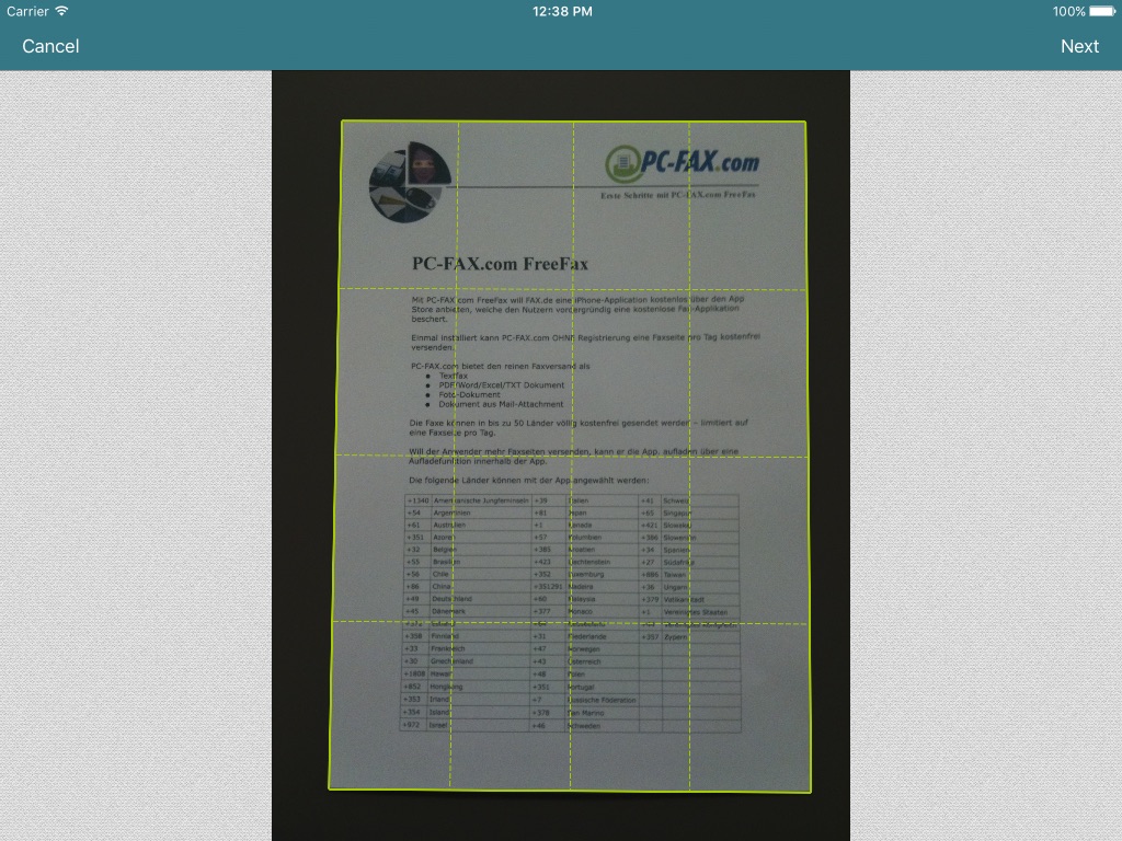 Fax.de Center screenshot 4