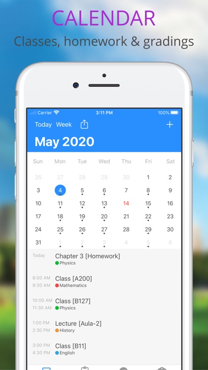 School Calendar by Studyr