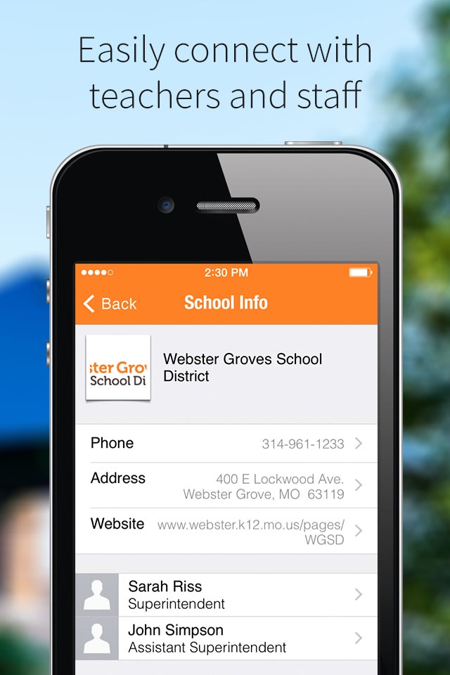 Webster Groves School District screenshot 2