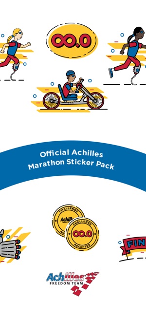 Achilles Marathon Sticker Pack