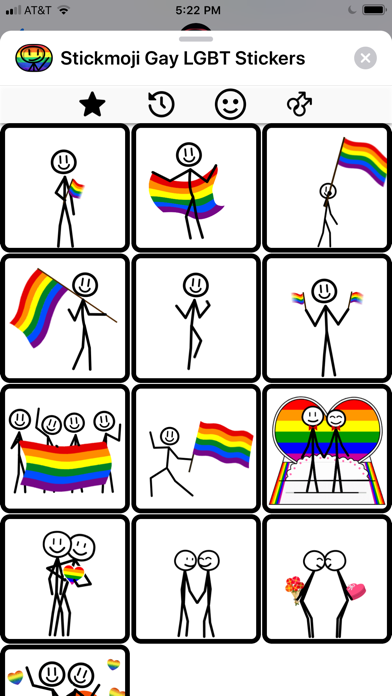 Stickmoji Gay LGBT Stickers screenshot 2