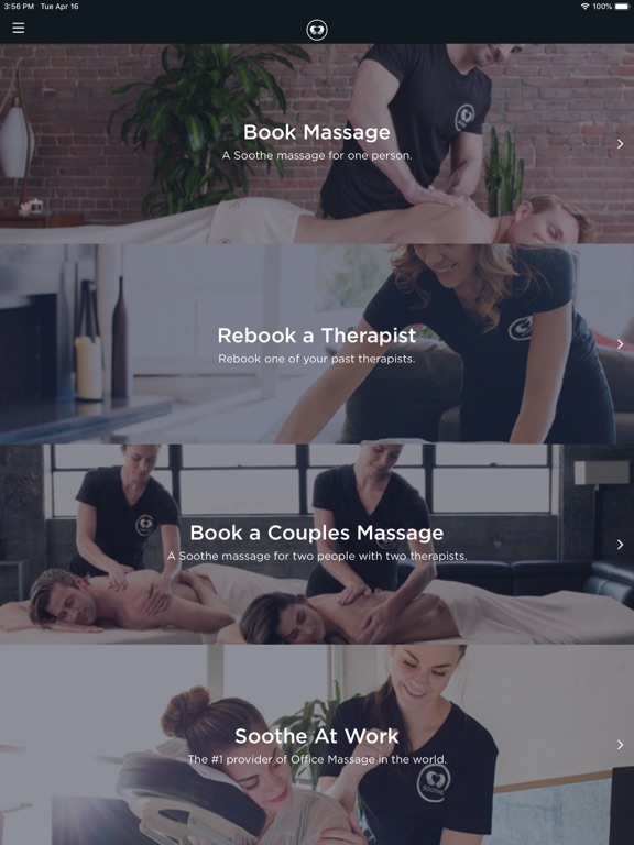 Soothe: In Home Massage Delivered To You screenshot