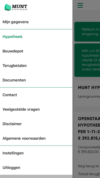 How to cancel & delete MUNT Hypotheken from iphone & ipad 1