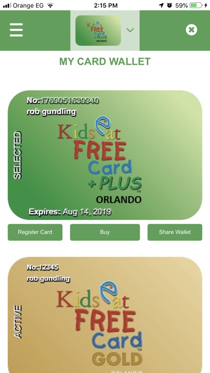 Kids Eat Free Card screenshot-5