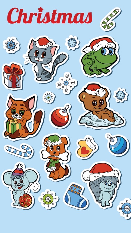 Sticker Me: Christmas Animals