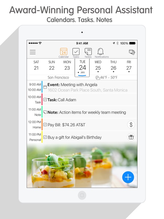 24me Smart Personal Assistant: Calendar & Tasks screenshot