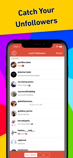 iphone screenshots - premium features followers tracker for instagram