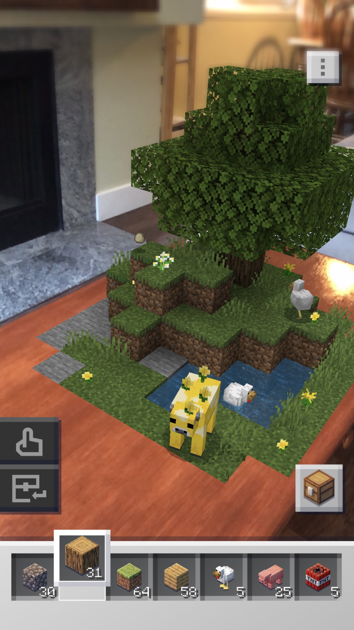 Screenshot do app Minecraft Earth