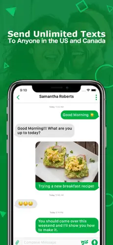 Imágen 1 textPlus: SMS y MMS Ilimitados iphone