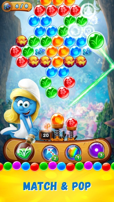 Smurfs Bubble Story Screenshot 1