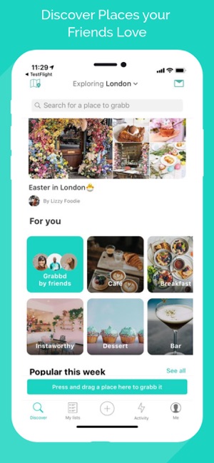 Grabbd- Social Foodie & Travel(圖1)-速報App