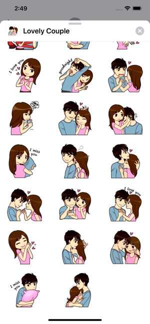 Lovely Couple Sticker Pack(圖2)-速報App