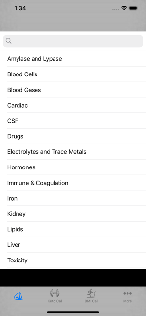 Lab Test Values