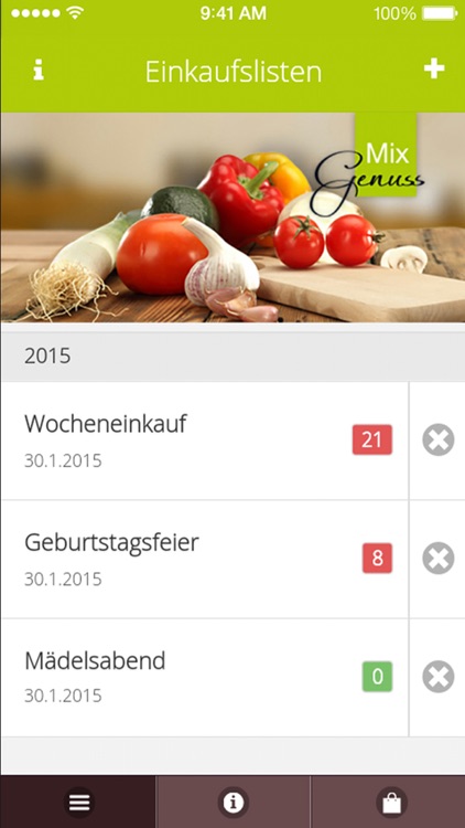 MixGenuss - Einkaufsapp