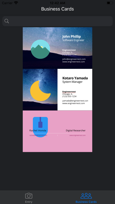 Business Card Holder screenshot 3