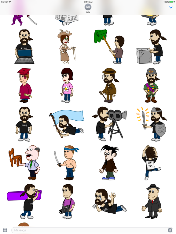 Screenshot #6 pour Serious People Stickers