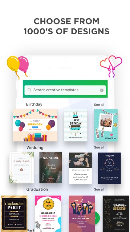 Invitation Maker- Make Invites screenshot-0