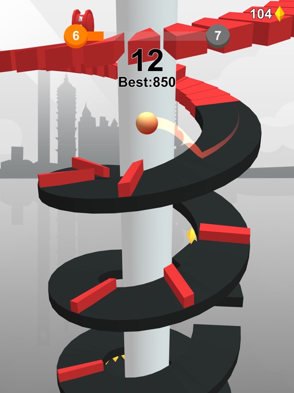 Jump Ball-Bounce On Tower Tile на iPad