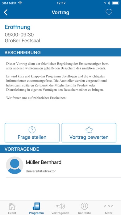 Event App Universität Wien screenshot 4