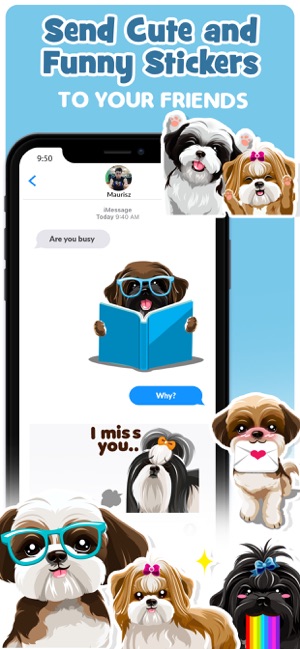 Shih Tzu Dog Emojis Stickers(圖4)-速報App