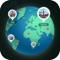 Icon 3D World Map : Famous Places