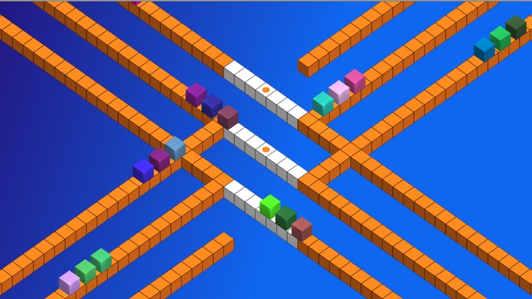 3D Cube Cross way Color Game