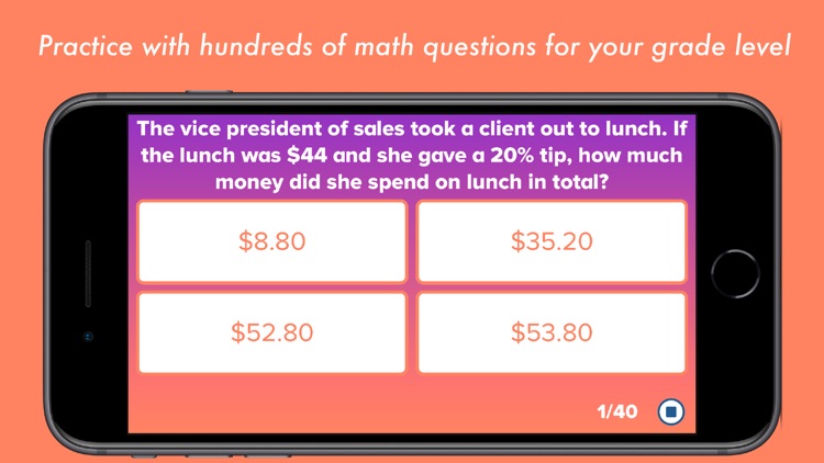 6th Grade Math Testing Prep screenshot-0