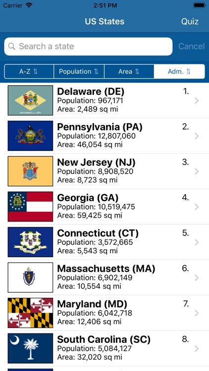 US States Flags Seals Quiz screenshot-9