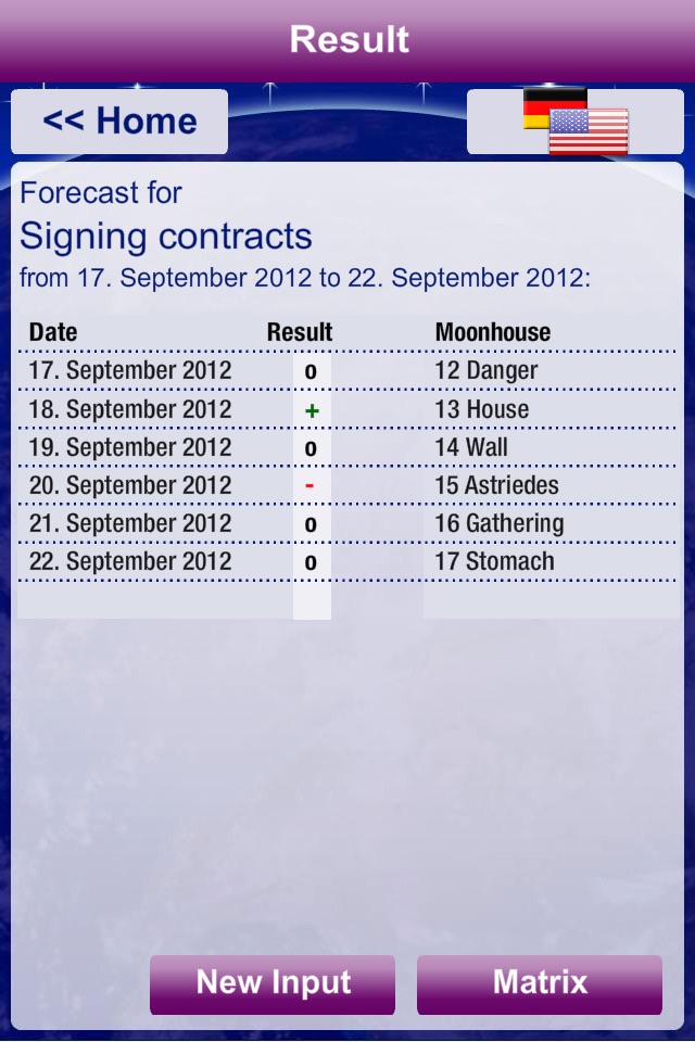 Mondhaus-Kalender screenshot 3