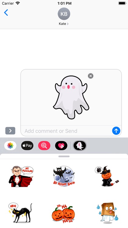 Cute Ghost Stickers Halloween