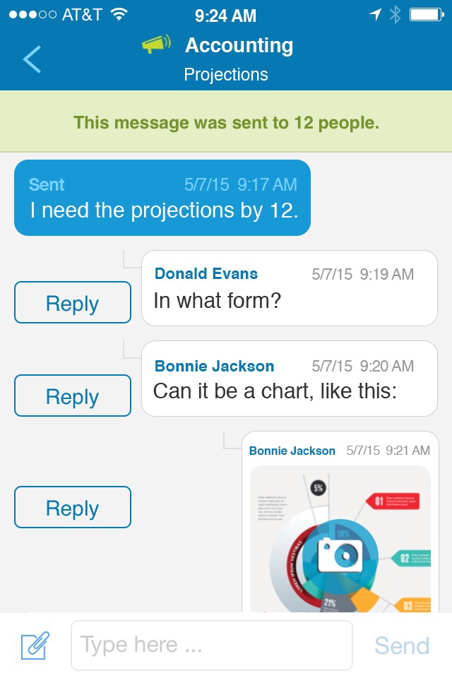 AT&T Business Messenger screenshot 2