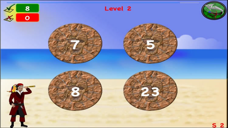 Games Math Pirate Trainer Kids screenshot-4