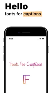 fonts for captions iphone screenshot 1