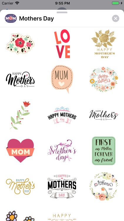 Best MOM Ever Stickers Pack IM