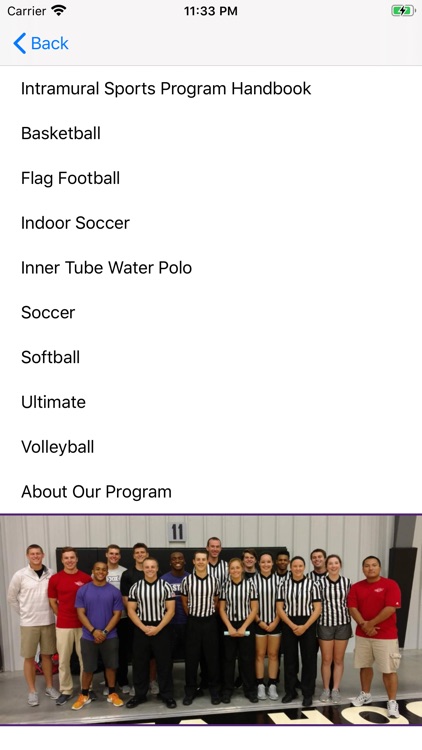 Kansas State Intramural App