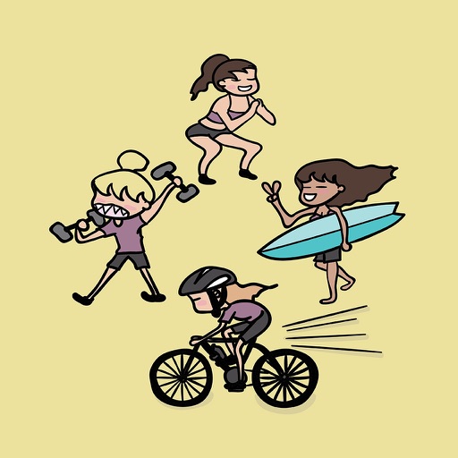 Sports Girl Stickers