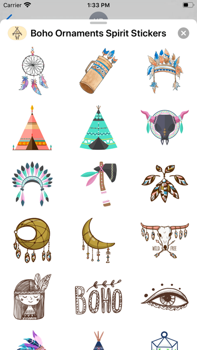 Boho Ornaments Spirit Stickers screenshot 3