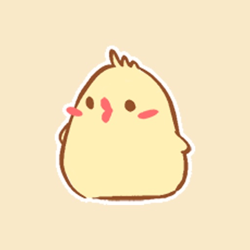 Cute big chicken expression