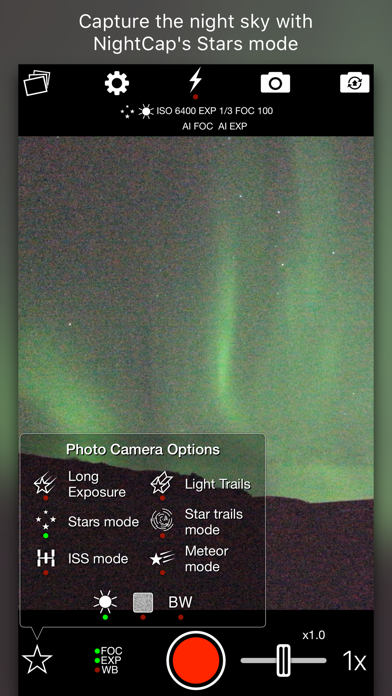 NightCap Camera Screenshots