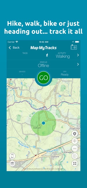 Map My Tracks: walking tracker