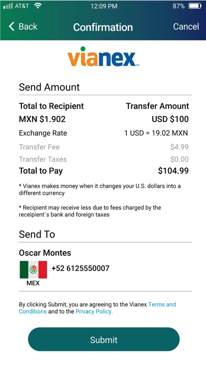 Univision Mobile Money 1.75 screenshot-3