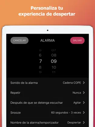 Screenshot 3 Alarma Radio Reloj Despertador iphone