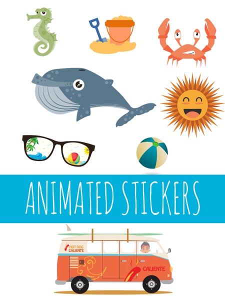 【图】Hot Summer Animated Stickers(截图3)